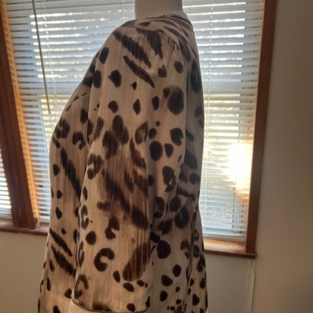 Chico's Reversible Taupe Lynette pattern Animal p… - image 4